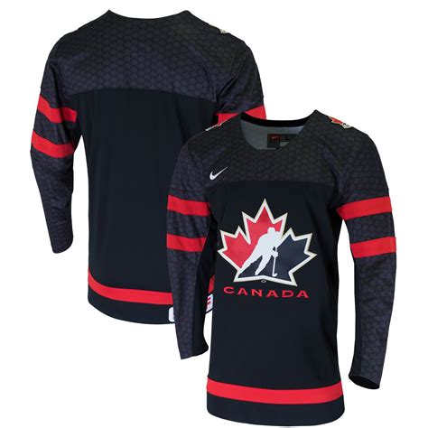 men's nike black hockey canada 2022 replica jersey|canada hockey gear.